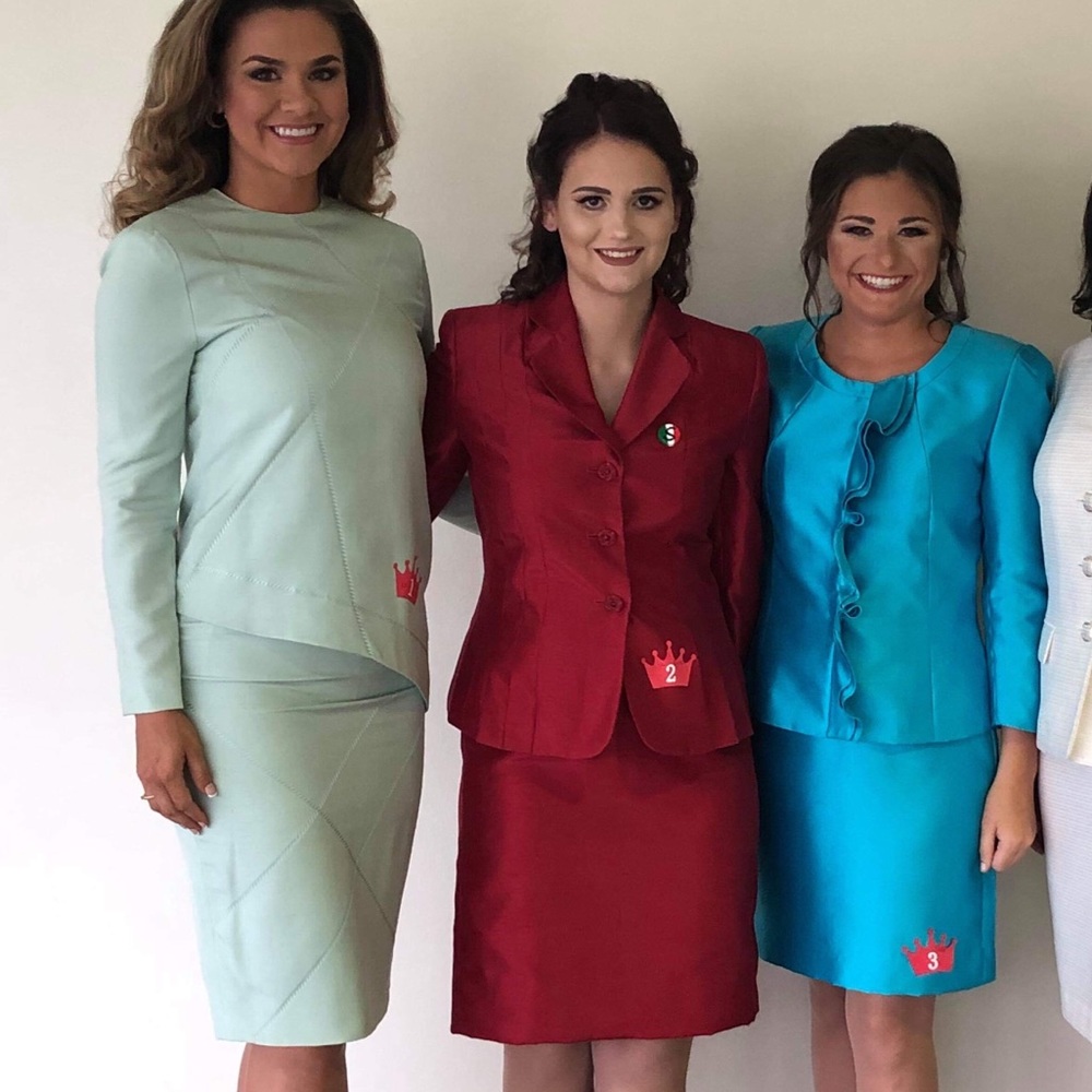 Mint Green pageant interview suit size 4